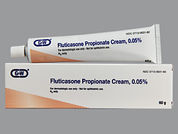 Fluticasone Propionate: This is a Cream imprinted with nothing on the front, nothing on the back.