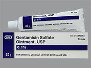 Gentamicin Sulfate: This is a Ointment imprinted with nothing on the front, nothing on the back.