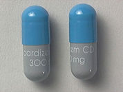 Cardizem Cd: This is a Capsule Er 24 Hr imprinted with cardizem CD  300 mg on the front, nothing on the back.