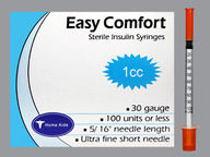 Jeringa Empty Disposable de 32 Gx5/16" de Easy Comfort Insulin Syringe