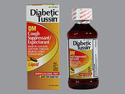 Diabetic Tussin Dm: This is a Liquid imprinted with nothing on the front, nothing on the back.