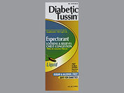 Diabetic Tussin Ex: This is a Liquid imprinted with nothing on the front, nothing on the back.