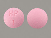 Hydralazine Hcl: This is a Tablet imprinted with HP  1 on the front, nothing on the back.