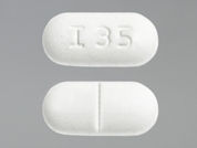 Glyburide: This is a Tablet imprinted with I 35 on the front, nothing on the back.