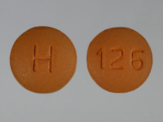 This is a Tablet imprinted with H on the front, 126 on the back.