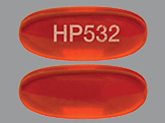 This is a Capsule imprinted with HP532 on the front, nothing on the back.