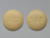 Neomycin Sulfate: This is a Tablet imprinted with PT on the front, 500 on the back.