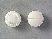 Isosorbide Dinitrate: This is a Tablet imprinted with West-ward  769 on the front, nothing on the back.