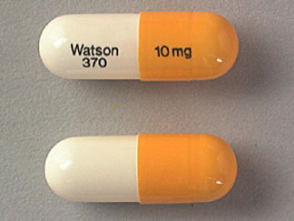 Esto es un Cápsula imprimido con Watson  370 en la parte delantera, 10 mg en la parte posterior, y es fabricado por None.