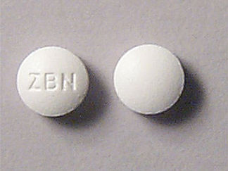 This is a Tablet imprinted with ZBN on the front, nothing on the back.