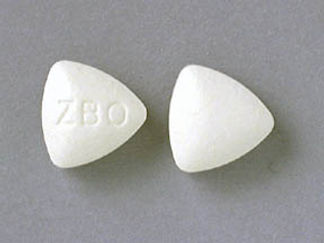 This is a Tablet imprinted with ZBO on the front, nothing on the back.
