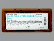 Nalbuphine Hcl: This is a Ampul imprinted with nothing on the front, nothing on the back.