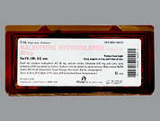 Nalbuphine Hcl: Esto es un Ampul incoloro imprimido con nada en la parte delantera, nada en la parte posterior, y es fabricado por HOSPIRA/PFIZER.