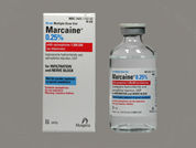 Marcaine With Epinephrine: Esto es un Vial imprimido con nada en la parte delantera, nada en la parte posterior, y es fabricado por None.