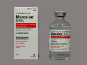 Marcaine With Epinephrine: Esto es un Vial imprimido con nada en la parte delantera, nada en la parte posterior, y es fabricado por None.