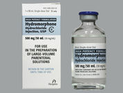 Hydromorphone Hcl: This is a Vial imprinted with nothing on the front, nothing on the back.