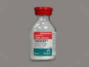 Tazicef: This is a Vial imprinted with nothing on the front, nothing on the back.