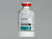 Tazicef: This is a Vial imprinted with nothing on the front, nothing on the back.