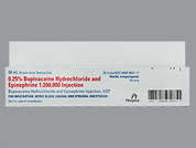 Bupivacaine Hcl-Epinephrine: This is a colorless Vial imprinted with nothing on the front, nothing on the back, and is manufactured by HOSPIRA/PFIZER.