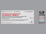 Bupivacaine Hcl-Epinephrine: This is a Vial imprinted with nothing on the front, nothing on the back.