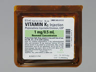 Vitamin K1 1Mg/0.5Ml (package of 1.0 ml(s)) null