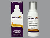Pennsaid: This is a Solution In Metered-dose Pump imprinted with nothing on the front, nothing on the back.