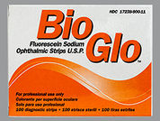 Bio Glo: This is a Strip imprinted with nothing on the front, nothing on the back.