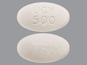 Buphenyl: Esto es un Tableta imprimido con UCY  500 en la parte delantera, nada en la parte posterior, y es fabricado por None.