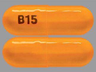 Esto es un Cápsula Er 24 Hr imprimido con B15 en la parte delantera, nada en la parte posterior, y es fabricado por None.