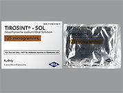 Tirosint-Sol: This is a Solution Oral imprinted with nothing on the front, nothing on the back.