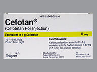 Cefotan 1 G (package of 1.0) Vial
