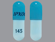 Rytary: This is a Capsule Er imprinted with IPX066 on the front, 145 on the back.