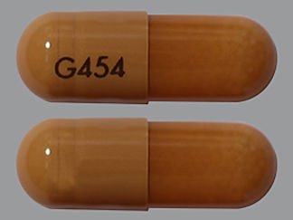 This is a Capsule Er 24 Hr imprinted with G454 on the front, nothing on the back.