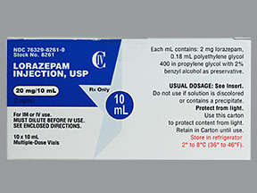 Lorel Injection What does Lorazepam look like?