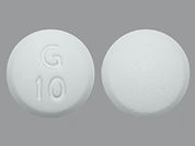 Metformin Hcl: This is a Tablet imprinted with G  10 on the front, nothing on the back.