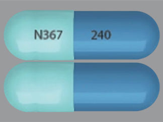 Esto es un Cápsula Er 24 Hr imprimido con N367 en la parte delantera, 240 en la parte posterior, y es fabricado por None.