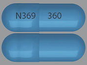 Diltiazem 24Hr Er (Cd): Esto es un Cápsula Er 24 Hr imprimido con N369 en la parte delantera, 360 en la parte posterior, y es fabricado por None.