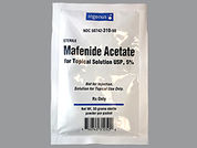 Mafenide Acetate: This is a Packet imprinted with nothing on the front, nothing on the back.