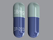 Zorvolex: This is a Capsule imprinted with 18mg on the front, IP-203 on the back.