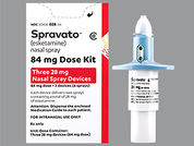 Spravato: This is a Spray Non-aerosol imprinted with nothing on the front, nothing on the back.