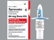 Spravato: This is a colorless Spray Non-aerosol imprinted with nothing on the front, nothing on the back, and is manufactured by JANSSEN PHARM..