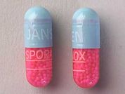 Sporanox: This is a Capsule imprinted with JANSSEN on the front, SPORANOX  100 on the back.