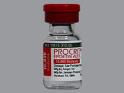 Procrit: This is a Vial imprinted with nothing on the front, nothing on the back.