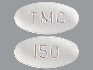 This is a Tablet imprinted with 150 on the front, TMC on the back.