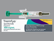 Tremfya: This is a Syringe imprinted with nothing on the front, nothing on the back.