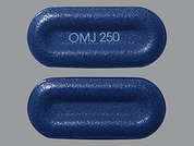 Nucynta Er: This is a dark blue oblong Tablet Er 12 Hr imprinted with OMJ 250 on the front, nothing on the back, and is manufactured by COLLEGIUM PHARM.