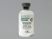 Brevital Sodium: This is a Vial imprinted with nothing on the front, nothing on the back.