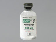 Vial de 500 Mg (package of 1.0) de Brevital Sodium