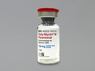 Vial de 150 Mg (package of 1.0) de Coly-Mycin M Parenteral
