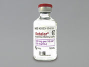 Ketalar: This is a Vial imprinted with nothing on the front, nothing on the back.